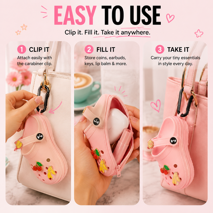 ✨ Mini Clog Charm Pouch