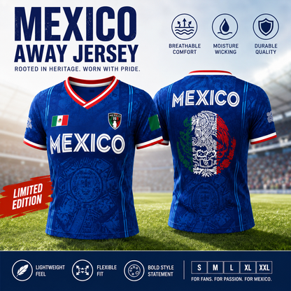 Women's Green V-Neck Football Jersey - Aztec Calendar Pattern Short-Sleeved Fan Top for 5th May Holiday Season