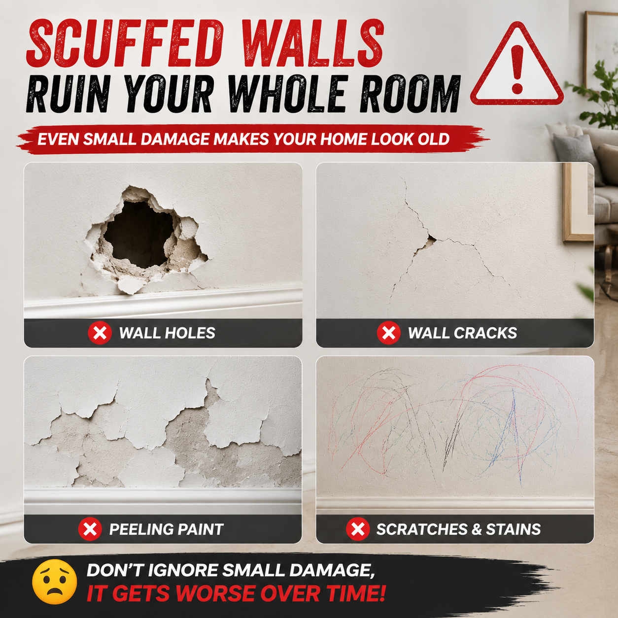 Multi-purpose Drywall Patch Paste Waterproof Quick-drying Wall Mending Adhesive