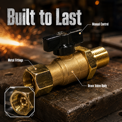 🔥 Bestseller Solid Brass Air Brake Cut Off Valve – Heavy-Duty Truck Repair Part ⚡