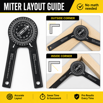 🔥 Bestseller 7-Inch Aluminum Miter Saw Protractor – Rust-Proof Angle Finder Tool ⚡