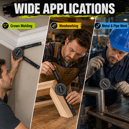 🔥 Bestseller 7-Inch Aluminum Miter Saw Protractor – Rust-Proof Angle Finder Tool ⚡