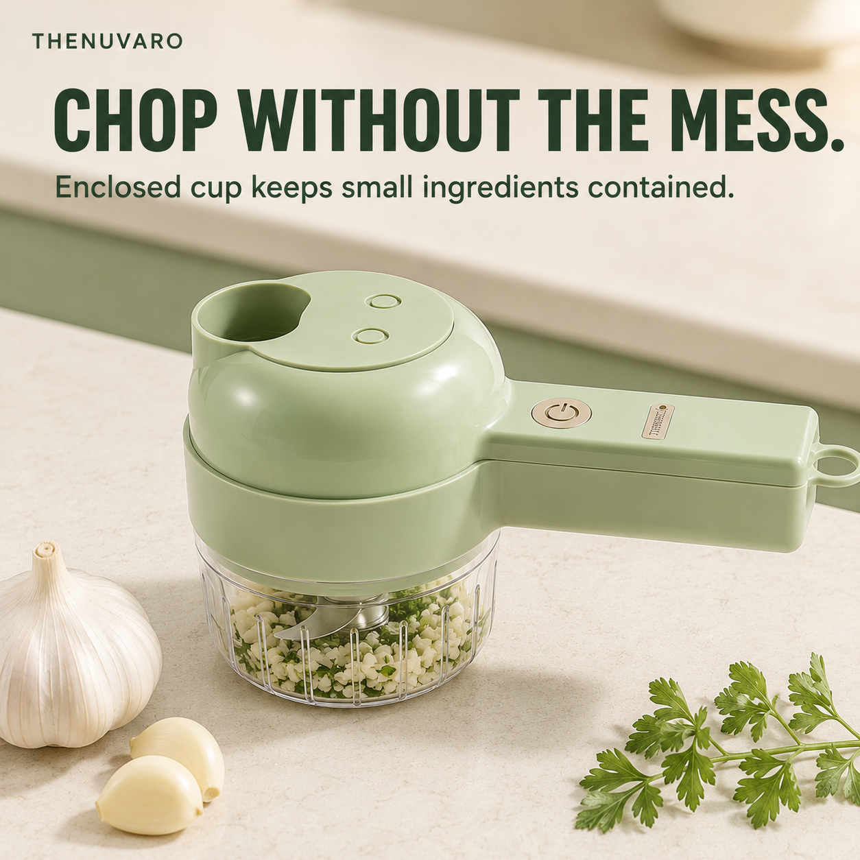 🔥🥕 4-in-1 Handheld Electric Vegetable Slicer & Chopper Set！！！