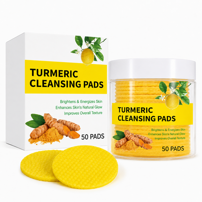 ✨🍃Turmeric + Kojic Brightening Pads – Pore Clean, Oil Balance, Glow On