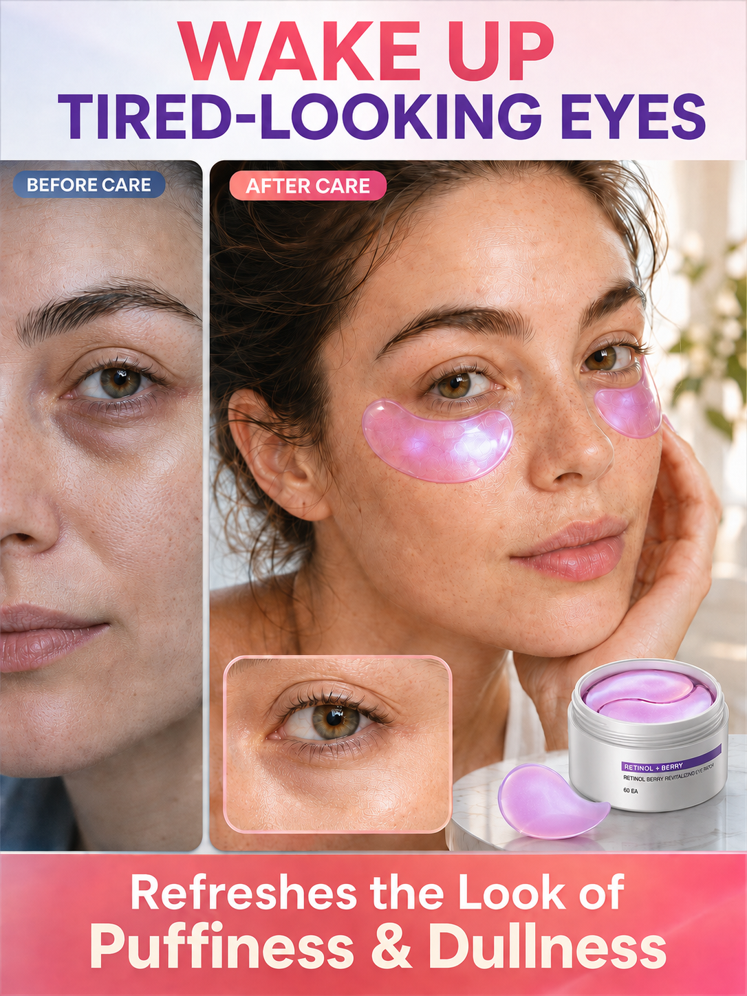 💖 Special Savings Retinol Berry Revitalizing Eye Patches for Brighter, Plumper-Looking Eyes