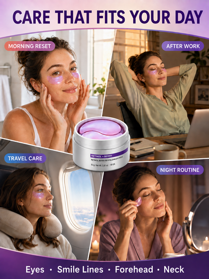 💖 Special Savings Retinol Berry Revitalizing Eye Patches for Brighter, Plumper-Looking Eyes