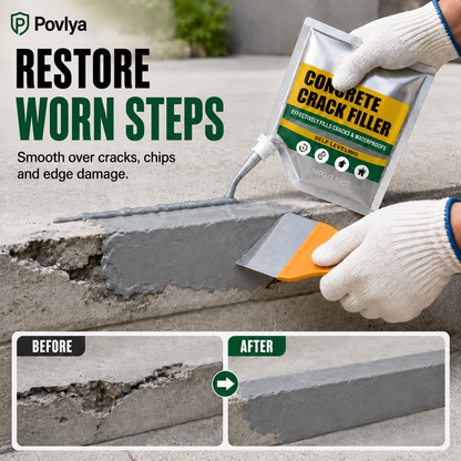 🛠️Waterproof Concrete Crack Filler for Indoor & Outdoor Use