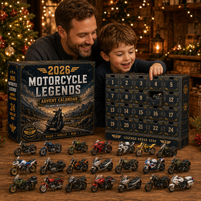 🎁 2026 Motorcycle Legends Advent Calendar | 24‑Day Mini Motorcycle Model Collection
