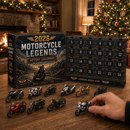 🎁 2026 Motorcycle Legends Advent Calendar | 24‑Day Mini Motorcycle Model Collection