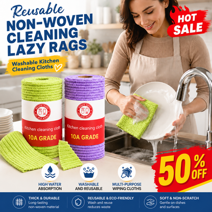 🚨 BUY 1 GET 1 FREE 🚨 First 50 Customers Only! ⏰ Premium Bamboo Fiber Microfiber Cloths – Tear-Off Design & Antibacterial Protection