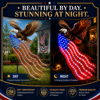 ✨🇺🇸 250th Anniversary Sale - 50% OFF 🦅 Eagle of Freedom™ Solar Garden Light