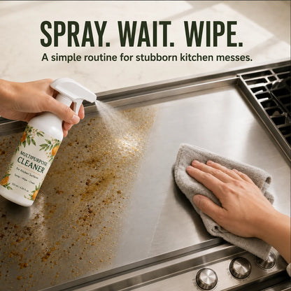 120 ML Multi-Purpose Kitchen & Bathroom Cleaner – Grease, Limescale & Stain Remover Spray
