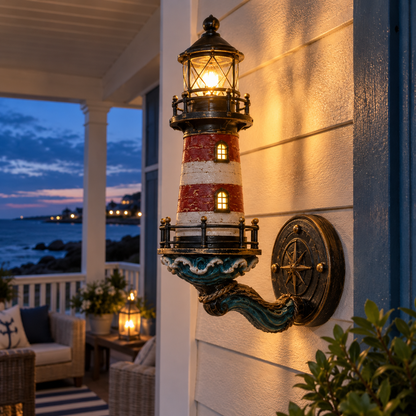 🌊🌊Vintage Coastal Lighthouse Wall Light
