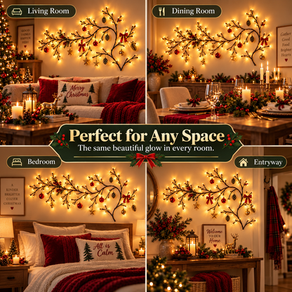✨ Flexible LED Branch Lights | Remote-Controlled Holiday Wall Decor(📦Buy 2 Free Shipping)🎁