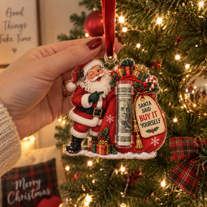 🎄 Christmas Cash Holder Ornament — Because Cash Always Fits!