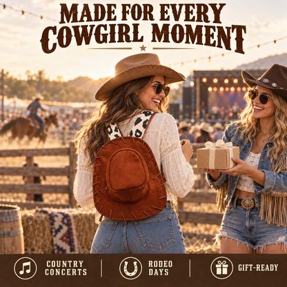 🤠 Cowgirl Hat Backpack – Turn Every Outfit Into a Western Statement
