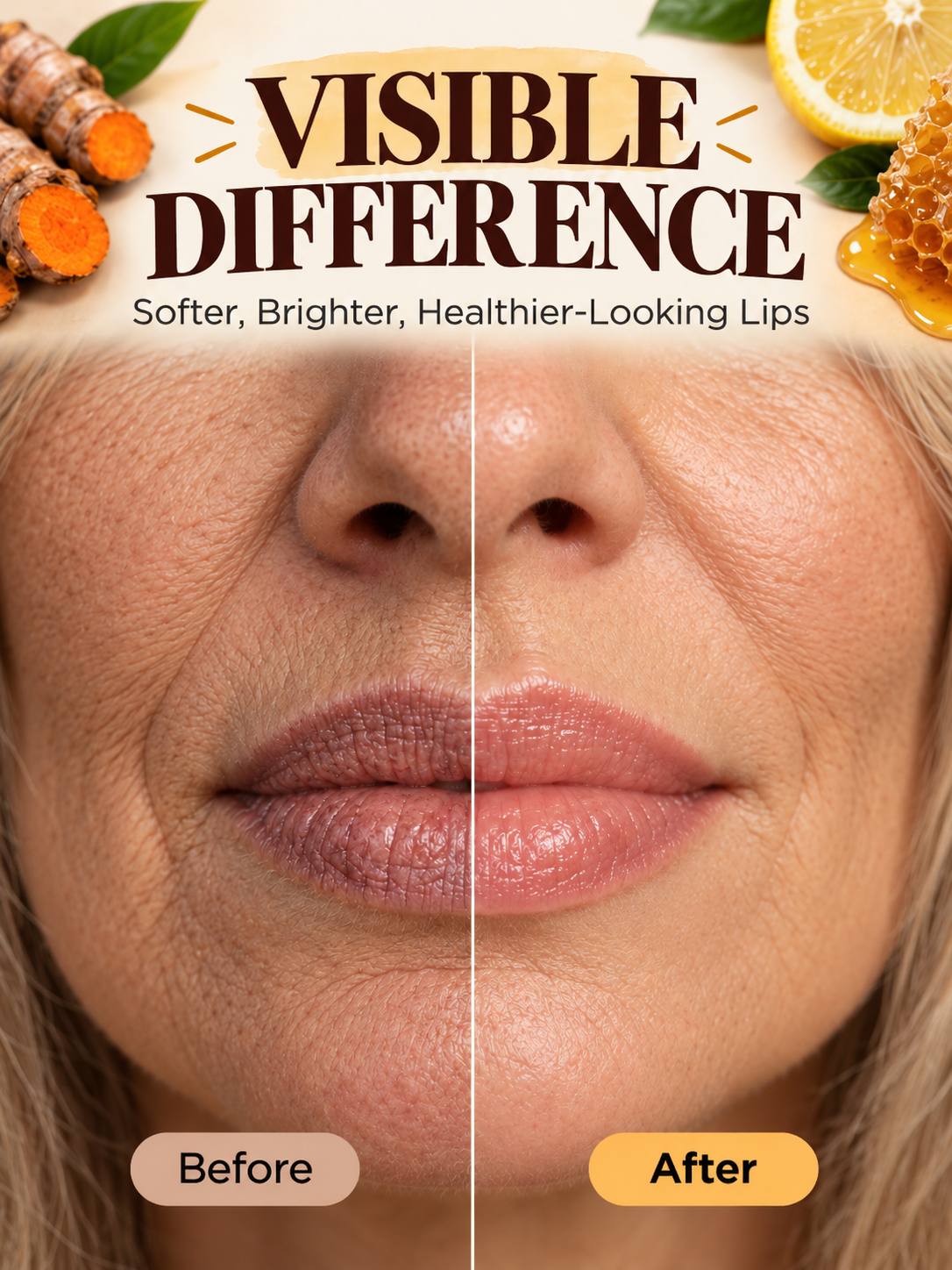 💋 Beauty Deal – Turmeric Lemon Nourishing Lip Balm ✨ Hydrating Lip Care for a Smooth, Healthy-Looking Smile 🌿