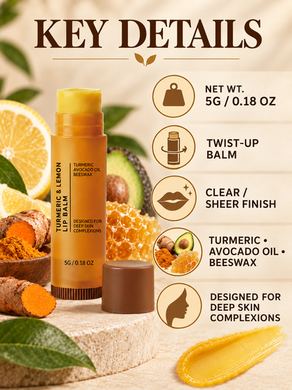 💋 Beauty Deal – Turmeric Lemon Nourishing Lip Balm ✨ Hydrating Lip Care for a Smooth, Healthy-Looking Smile 🌿