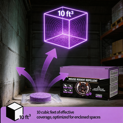 🛡️ Multi-Pest Repellent Tablets – Keep Mice, Roaches, Ants, Spiders & More Away