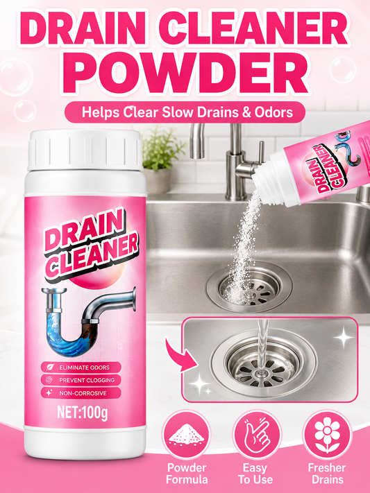 🚿💧 Powerful Drain Cleaner 🫧 Fast Acting Foaming Clog Remover & Deodorizer for Kitchen Sinks Pipes & Household Drains