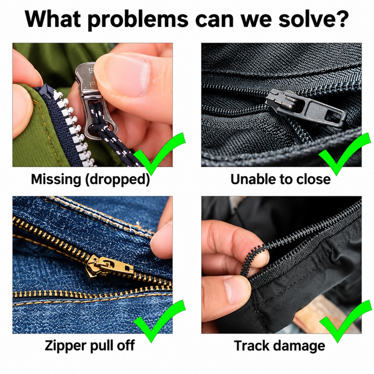 Easy Installation Zipper Repair Kit
