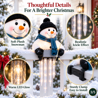 ☃️WinterGlow Snowman Icicle Light Decor