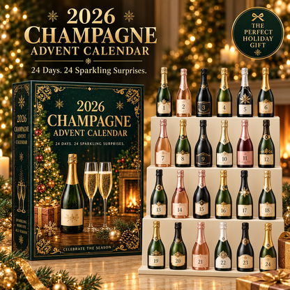 🥂🎄 Champagne Advent Calendar 2026 – 24 Days of Sparkling Christmas Surprises ✨