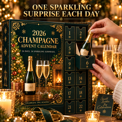 🥂🎄 Champagne Advent Calendar 2026 – 24 Days of Sparkling Christmas Surprises ✨