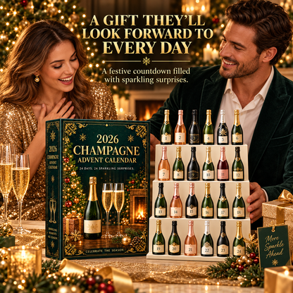 🥂🎄 Champagne Advent Calendar 2026 – 24 Days of Sparkling Christmas Surprises ✨