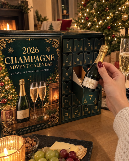 🥂🎄 Champagne Advent Calendar 2026 – 24 Days of Sparkling Christmas Surprises ✨