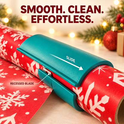 🎁 One-Slide Gift Wrap Cutter – Clean, Straight Cuts Without Scissors