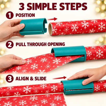 🎁 One-Slide Gift Wrap Cutter – Clean, Straight Cuts Without Scissors