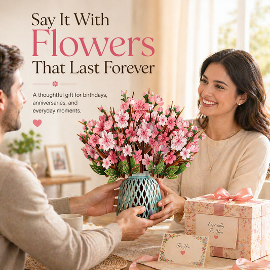 🌼💌 Forever-Blooming 3D Flower Pop-Up Card🎁