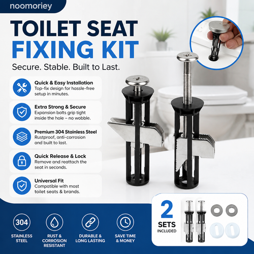 Universal Toilet Seat Bolt Kit for Easy Replacement and Maintenance