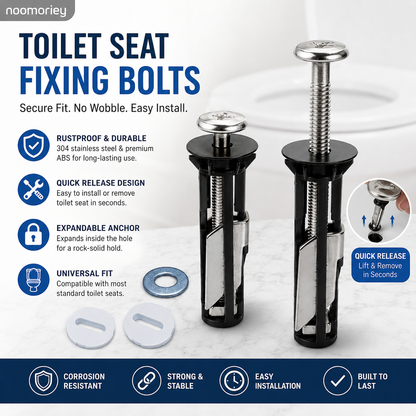 Universal Toilet Seat Bolt Kit for Easy Replacement and Maintenance