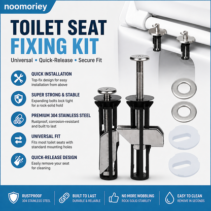 Universal Toilet Seat Bolt Kit for Easy Replacement and Maintenance