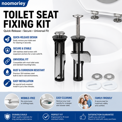 Universal Toilet Seat Bolt Kit for Easy Replacement and Maintenance