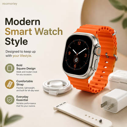 2.01" HD Smart Watch for Men & Women – Bluetooth Calls, Fitness Tracker, Heart Rate Monitor & Message Notifications