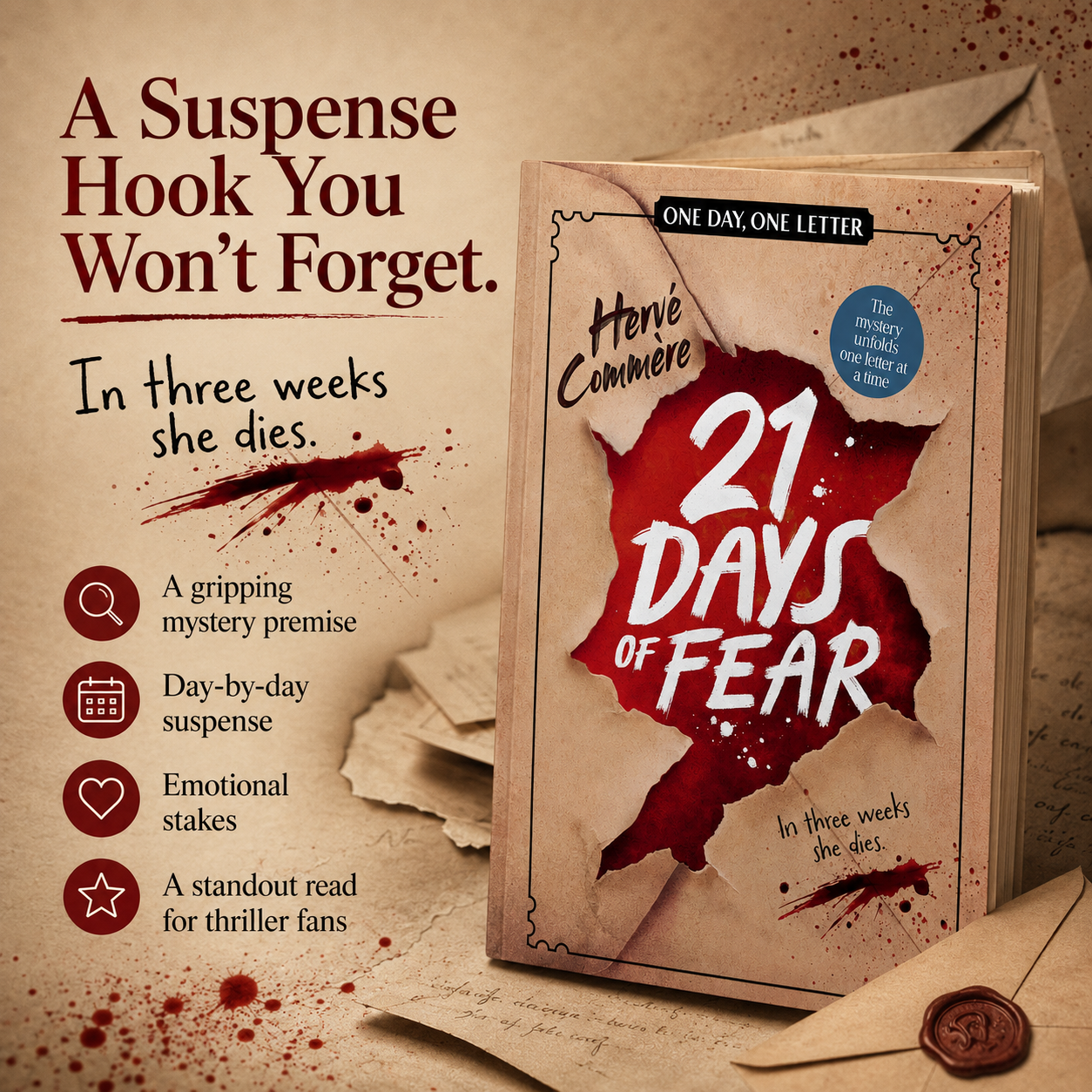 🎄📖 21 Days of Fear – Interactive 21-Day Mystery Advent Calendar Book with Sealed Daily Chapters 🔐😱
