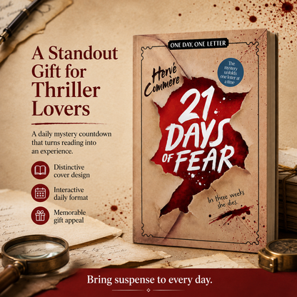 🎄📖 21 Days of Fear – Interactive 21-Day Mystery Advent Calendar Book with Sealed Daily Chapters 🔐😱