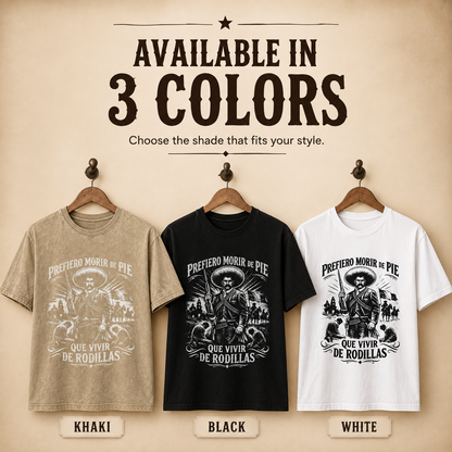 🇲🇽 Emiliano Zapata Graphic Tee – 100% Cotton Oversized Vintage-Style T-Shirt