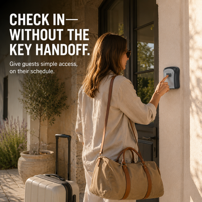 🔐🏠 Never Get Locked Out Again! 🔑 | 4-Digit Wall-Mounted Key Lock Box 🛡️✨
