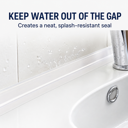 Self-Adhesive Waterproof Caulk Tape – Flexible PE Seal Strip for Bathroom, Kitchen & Sink Gaps