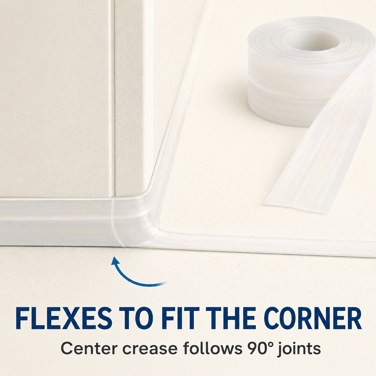 Self-Adhesive Waterproof Caulk Tape – Flexible PE Seal Strip for Bathroom, Kitchen & Sink Gaps