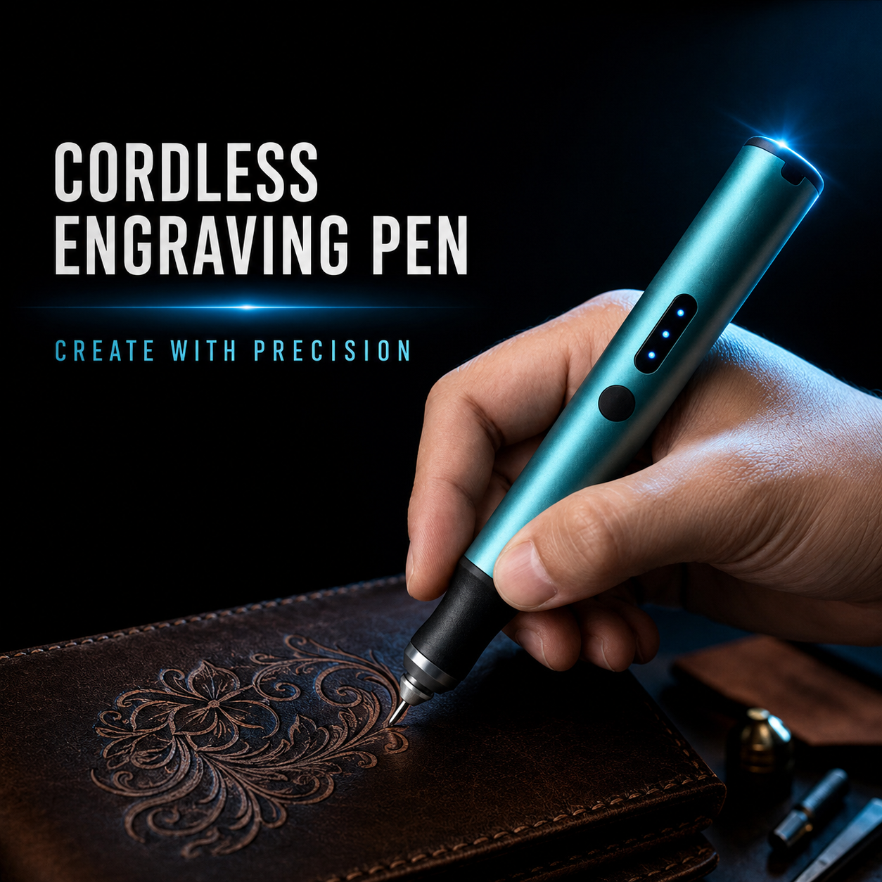 Cordless Rechargeable Engraving Pen 5-Speed Carving Kit