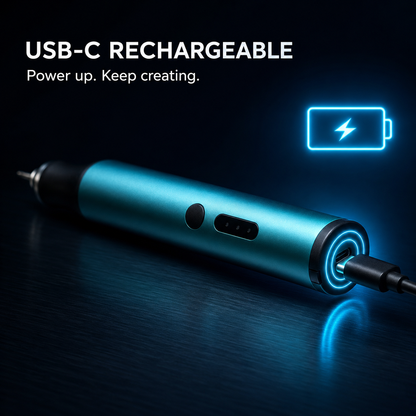 Cordless Rechargeable Engraving Pen 5-Speed Carving Kit
