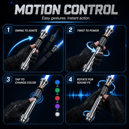 🔥LAST SALE 55% OFF🛡️Legendary Luke Skywalker RGB Lightsaber – Motion-Activated with Infinite Colors