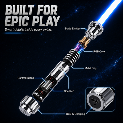🔥LAST SALE 55% OFF🛡️Legendary Luke Skywalker RGB Lightsaber – Motion-Activated with Infinite Colors