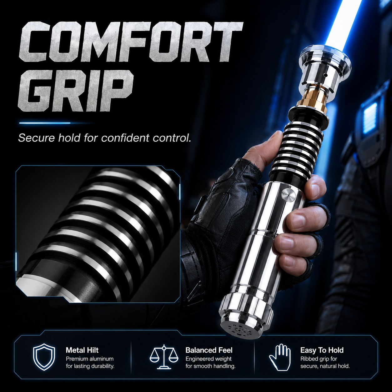 🔥LAST SALE 55% OFF🛡️Legendary Luke Skywalker RGB Lightsaber – Motion-Activated with Infinite Colors