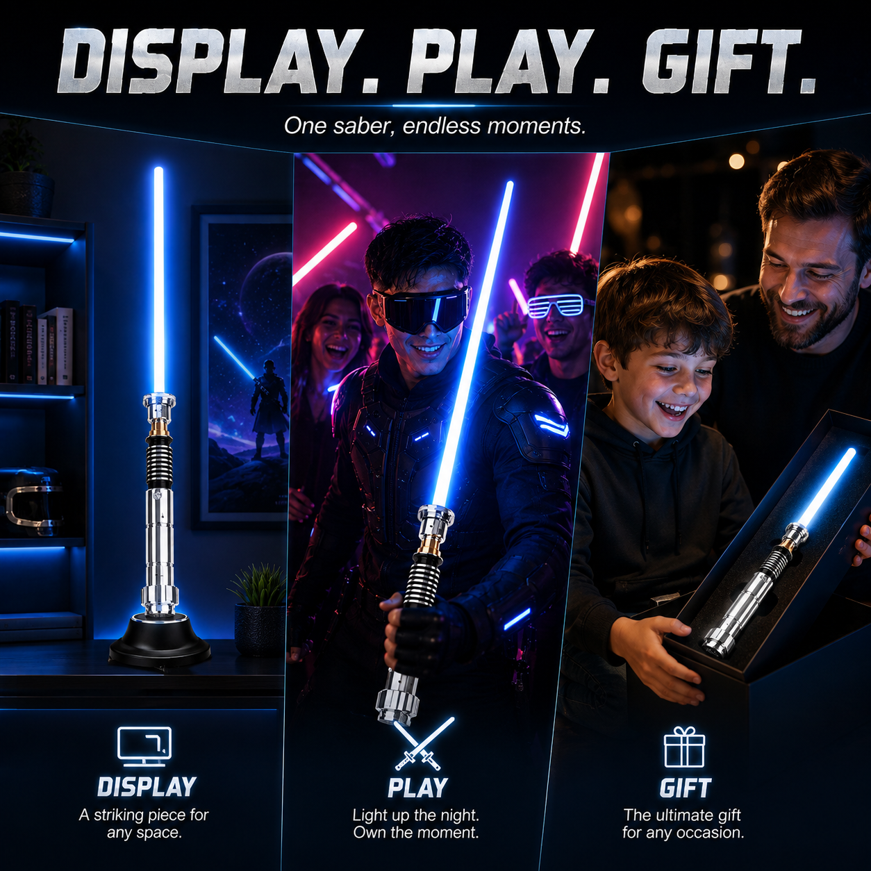🔥LAST SALE 55% OFF🛡️Legendary Luke Skywalker RGB Lightsaber – Motion-Activated with Infinite Colors